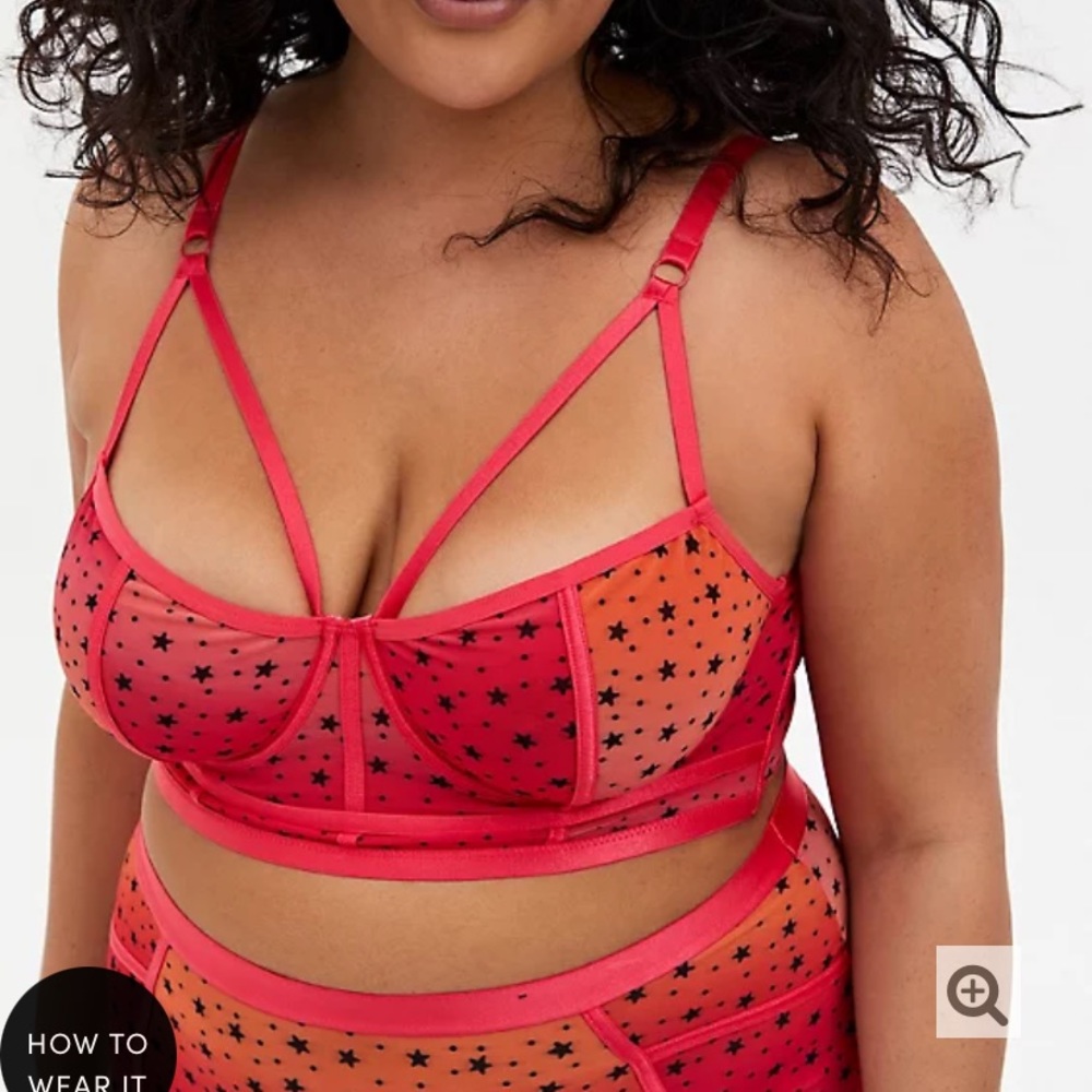Torrid-Ombré Mesh lingerie (Top & bottom) NWT - Picture 4 of 14
